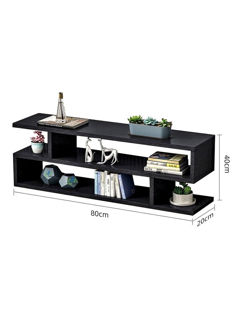 XiuWoo - 3-Tiers Personalized TV Table TV Rack Cabinet Modern Media Storage Stand Console Coffee Table Table  Home Office Storage Rack Side End Table for Living Room Bedroom Office - Image 1
