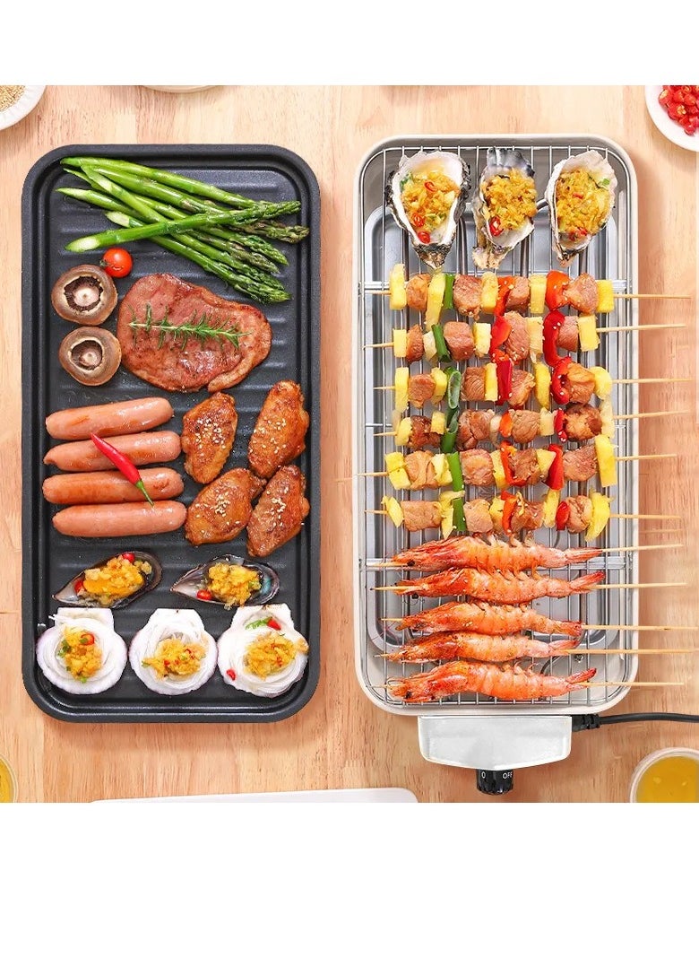 Y&D 3 In 1 Electric BBQ Grill 1500W With Adjustable Temperature Detachable Parts For Easy Cooking And Cleaning Home Smoke-Free Electric Barbecue Stove Electric Baking Tray Outdoor Indoor Barbecue Machine Multifunctional  - Image 3