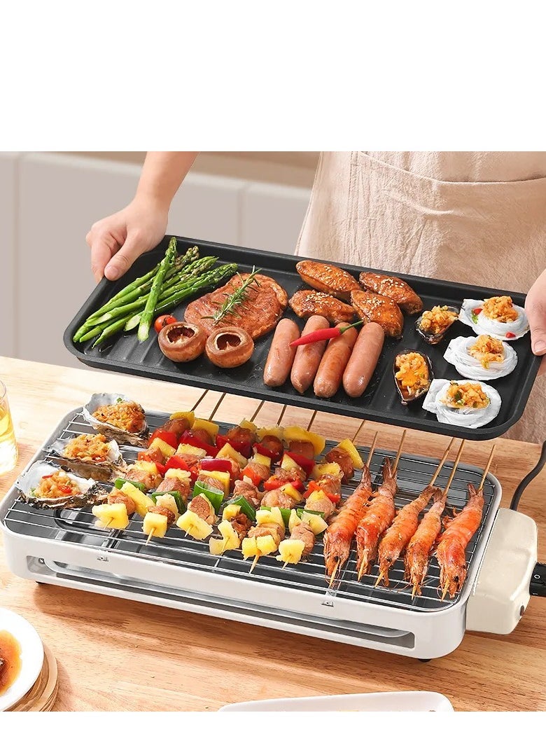 Y&D 3 In 1 Electric BBQ Grill 1500W With Adjustable Temperature Detachable Parts For Easy Cooking And Cleaning Home Smoke-Free Electric Barbecue Stove Electric Baking Tray Outdoor Indoor Barbecue Machine Multifunctional  - Image 4