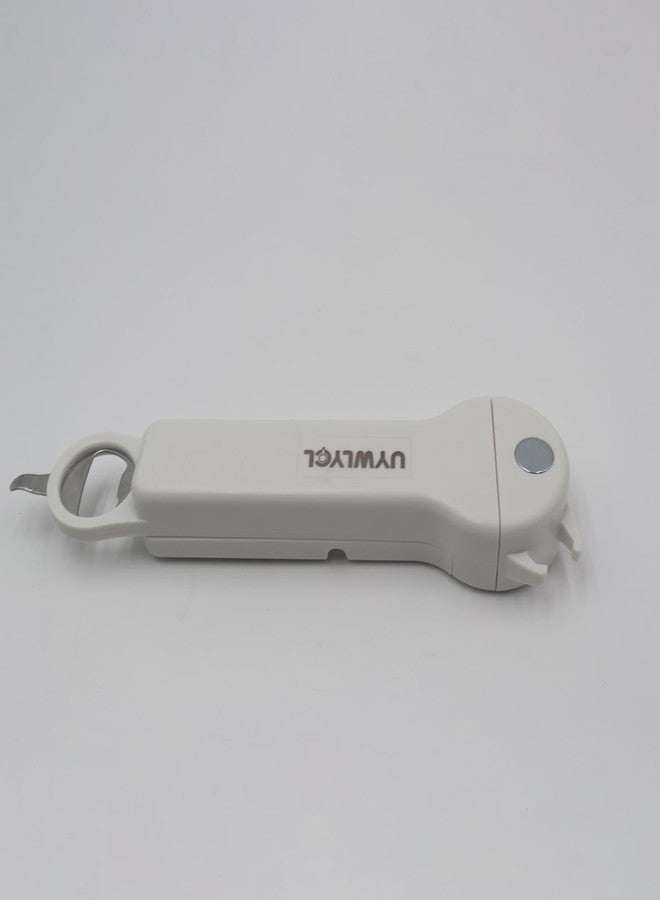 فتاحة برطمانات وزجاجات وأغطية UYWLYCL لكبار السن الذين يعانون من التهاب المفاصل وضعف اليدين، فتاحة علب مغناطيسية قابلة للسحب 7 في 1 متعددة الاستخدامات، أدوات مطبخ أصلية لفتح النبيذ (أزرق سماوي) - Image 4