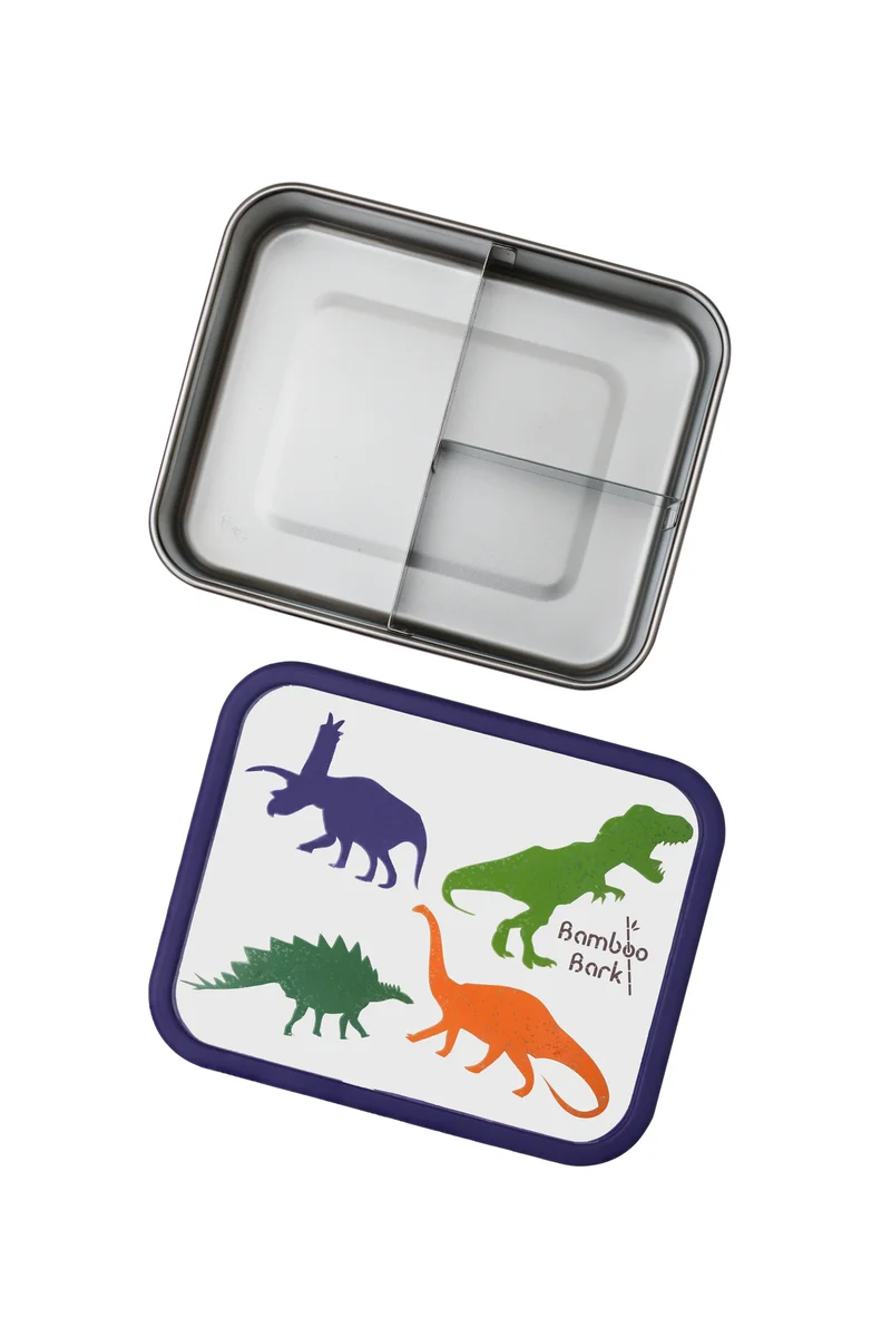 Bamboo Bark Bamboo Bark stainless steel lunch box, bento, snack box with compartments for kids, childrend, toddler at school nursery