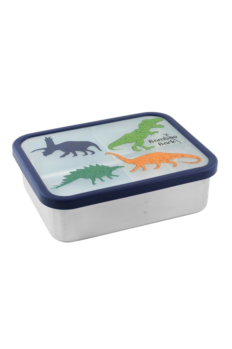 Bamboo Bark stainless steel lunch box, bento, snack box with compartments for kids, childrend, toddler at school nursery - Image 2