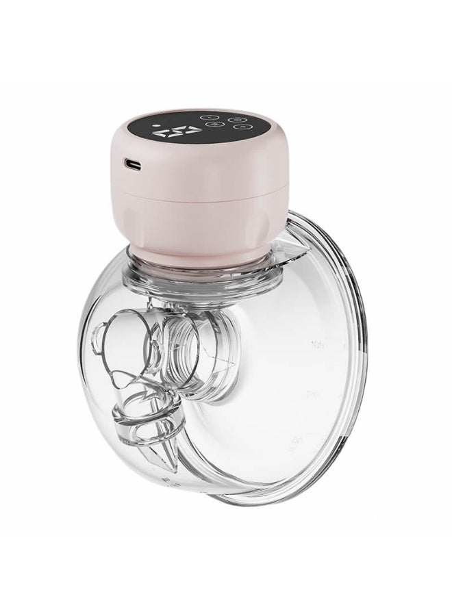 دوكو مضخة الثدي القابلة للارتداء اليدين الحرة ، منخفضة الضوضاء والألم الحرة ، شاشة اللمس مضخة الثدي الكهربائية اللاسلكية ، 4 أوضاع 9 مستويات امتصاص ، الوردي 1 حزمة.  (24mm الشفافات، مع 21mm / 19mm / 17mm إدراجات) - Image 3