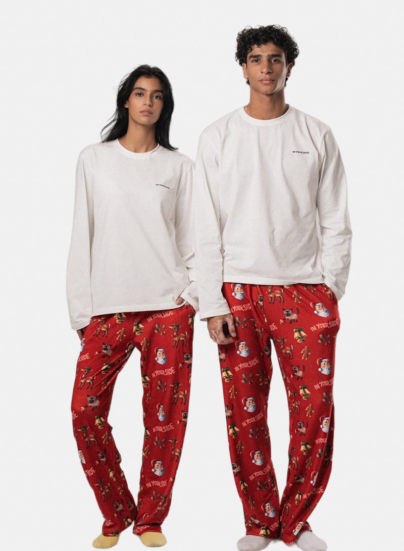 In Your Shoe Xmas Nostalgia Fluffy Pyjama Pants - Image 2