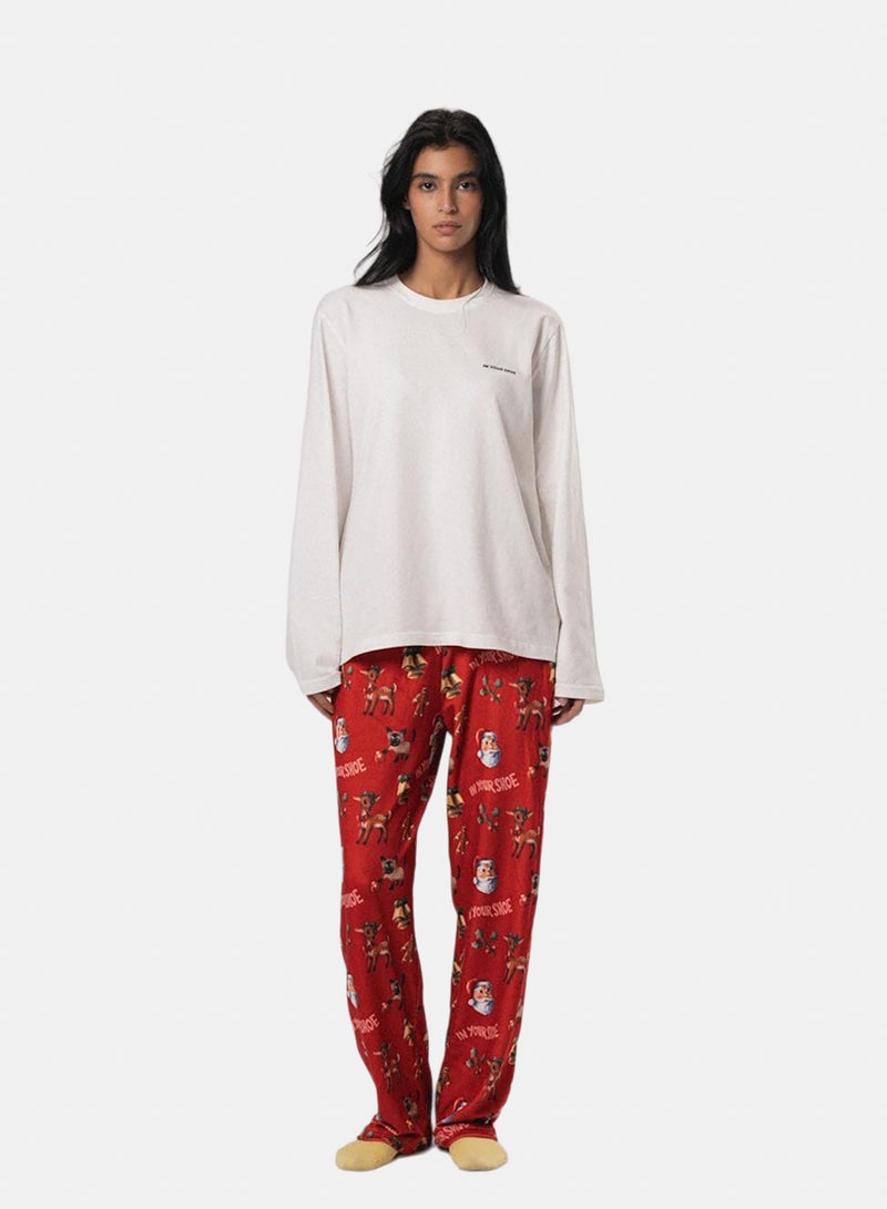 In Your Shoe Xmas Nostalgia Fluffy Pyjama Pants - Image 4
