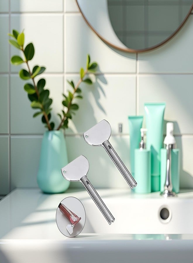 GANPUB 2Pcs Stainless Steels Metal Tube Squeezer Keys Tube Squeezer Tool, Salon Toothpaste Tube Squeezers Toothpaste Squeezer,Daily Living Tube Squeezing Aids - Image 5