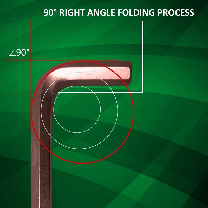 Harden 9PCS Professional Long Hex Key Wrench S2 Steel Strong Grip Durable Easy to Carry Plastic Clip for Storing 540608 - Image 5