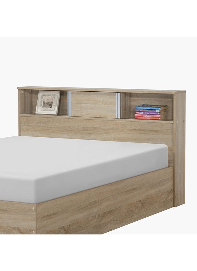 Home Box - Oasis Cambridge Twin Bed With Sliding Door Storage Headboard 222.5x83x128.5 cm - Image 1