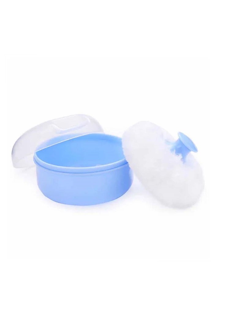 STAR BABiES Star Babies - Combo Pack of 2- Powder Puff  with Disposable Scented Bag (5 Pcs w/Dispenser) - Blue/Black  - Image 4