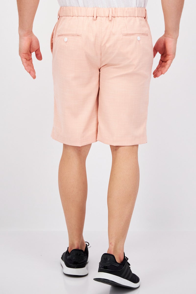 Sorbino Men Solid Chino Shorts, Pink - Image 2