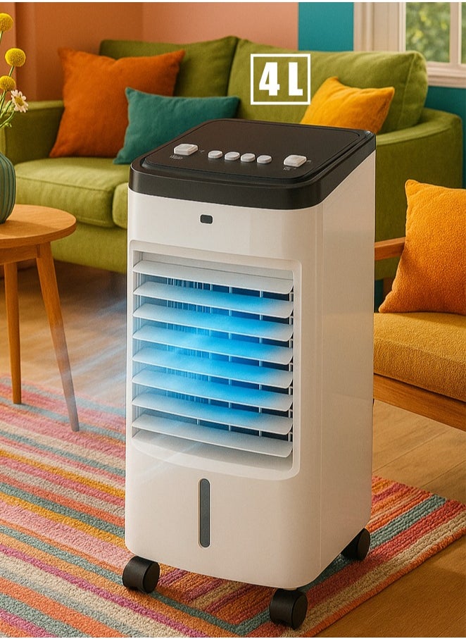 TOSCANA U 4L Desert Air Cooler, Portable Desert Air Conditioner with Water Tank and 3-Speed ​​Adjustable Air Conditioner Fan 