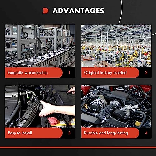 A-Premium Engine Air Intake Hose Tube [fits DOHC, 6Cyl 3.8L] Compatible with Hyundai Entourage 2007-2010 & Kia Sedona 2006-2010, Mini Passenger Van, Replace# 281384D200, 281304D200, 281304D250 - Image 5