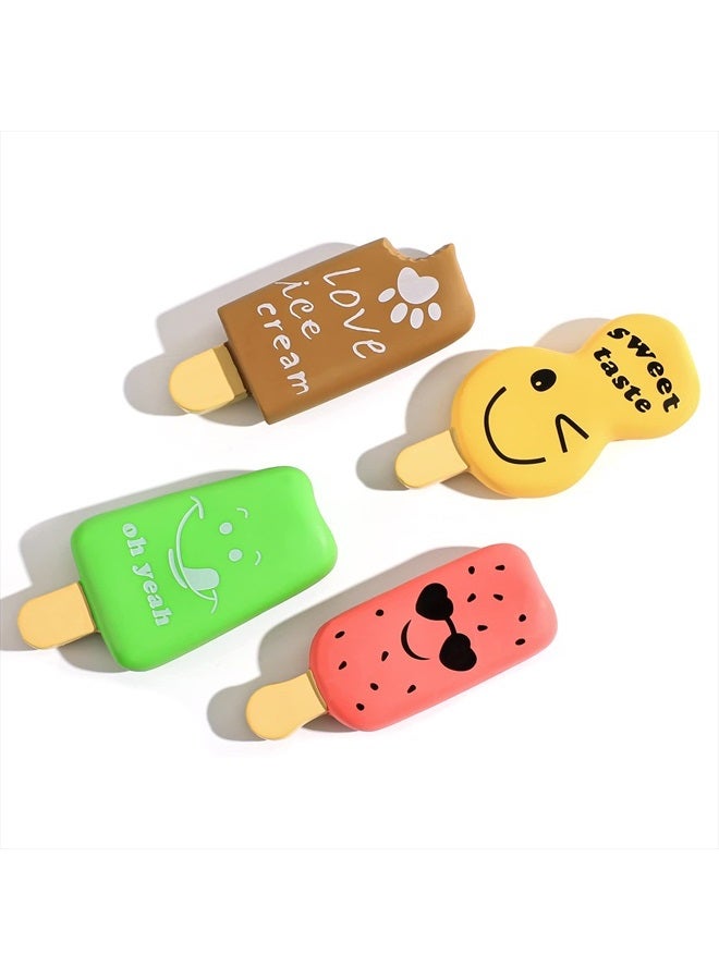 SCHITEC Squeaky Dog Toy, [4 Pack] Natural Latex Rubber Interactive Toys for Small Dogs Puppies - Image 1