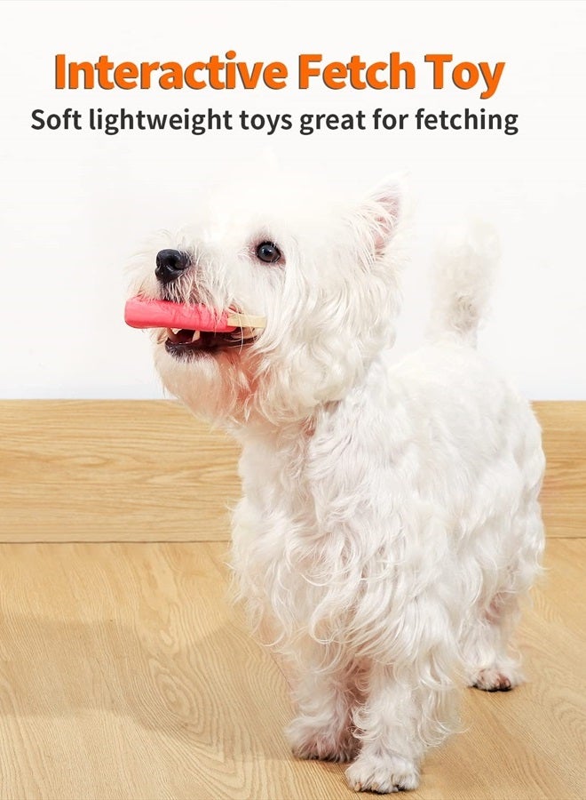 SCHITEC Squeaky Dog Toy, [4 Pack] Natural Latex Rubber Interactive Toys for Small Dogs Puppies - Image 3