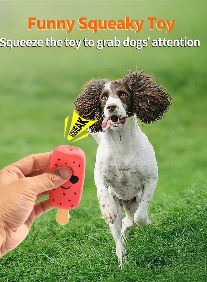 SCHITEC Squeaky Dog Toy, [4 Pack] Natural Latex Rubber Interactive Toys for Small Dogs Puppies - Image 2