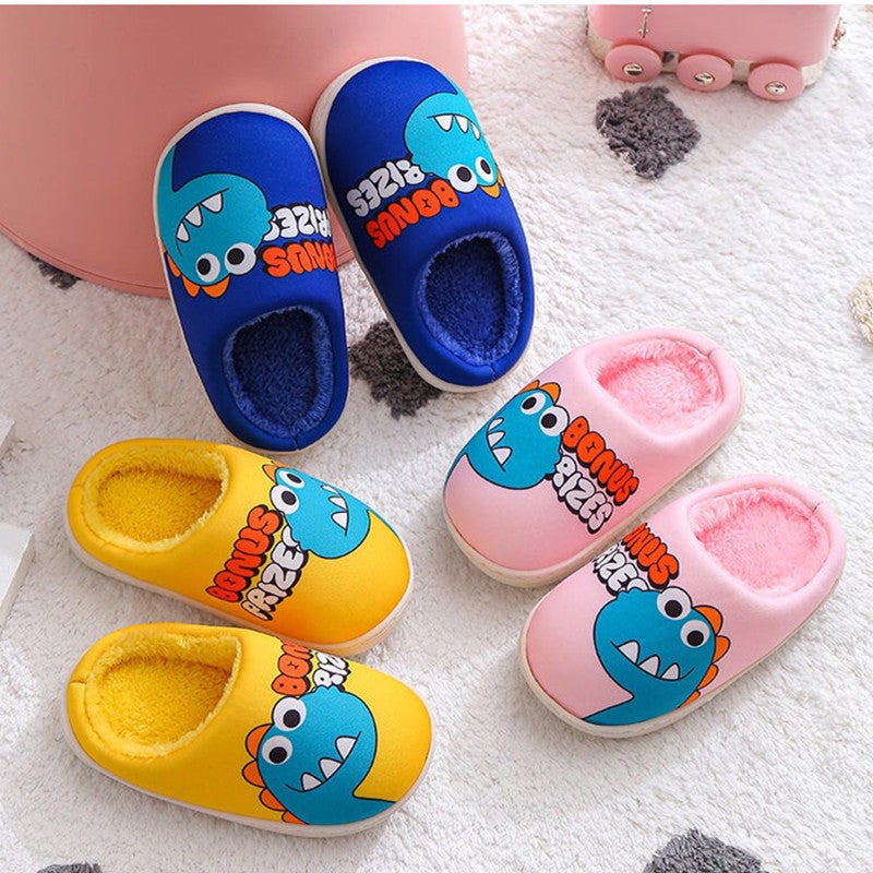 Cixi Younuo Shoes Industry 2025 Children'S Cotton Slippers Cartoon Dinosaur Home Cotton Slippers Spot - Image 3