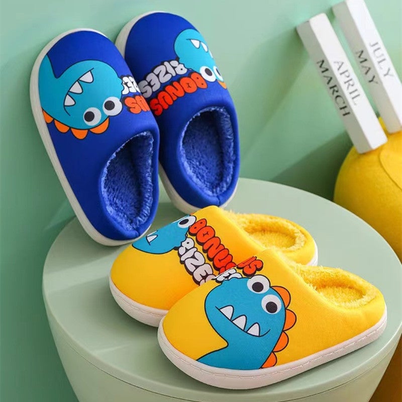 Cixi Younuo Shoes Industry 2025 Children'S Cotton Slippers Cartoon Dinosaur Home Cotton Slippers Spot - Image 2