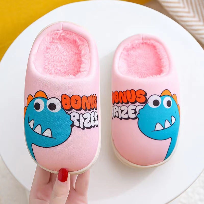 Cixi Younuo Shoes Industry 2025 Children'S Cotton Slippers Cartoon Dinosaur Home Cotton Slippers Spot - Image 4