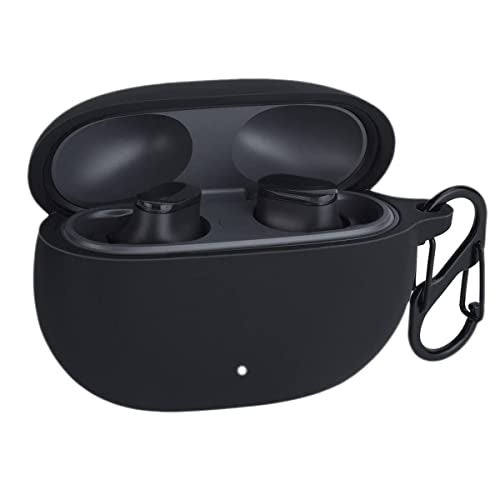 KACA Protective Shockproof Silicone Cover Case with Buckle Compatible with Beats Studio Buds Earbuds(Black) - Image 1