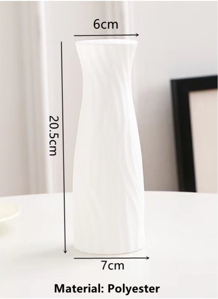 1-Piece Nordic Style Vase Modern Decorative Flower Vase White 7x20.5 Centimeter - pzsku/ZCE925B861B66B7840358Z/45/_/1729604339/275ffce4-fc82-46fd-9fb7-159724f12a20