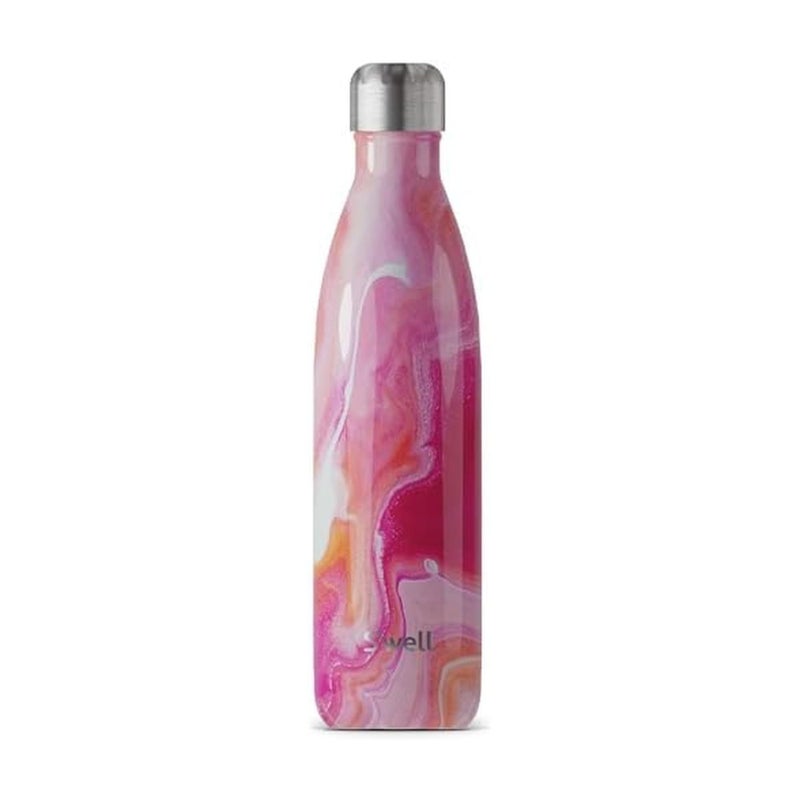 Swell Stainless Steel Water Bottle 25oz Rose Agate Triple Layered Vacuum Insulated Containers Keeps Drinks Cold for 48 Hours and Hot for 24 BPA Free Perfect for On the Go