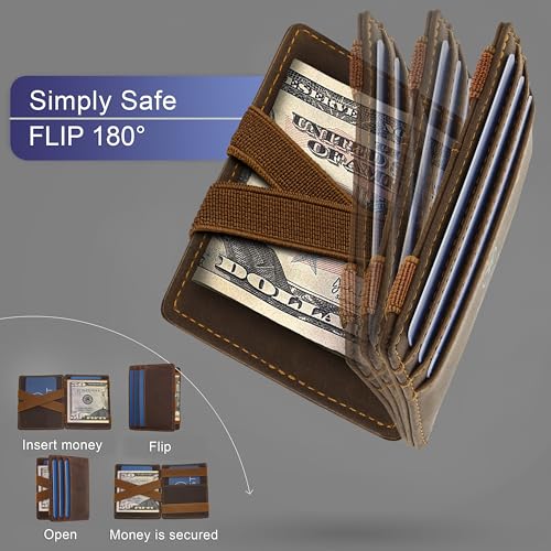 West - Magic Wallet with Coin Compartment + Gift Packaging - RFID Wallet for Men Compact & Small Magic Money Wallet - Extra Strong Money Bands, Magic Wallets for Men - Image 5