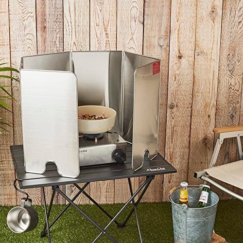 BLUE HOME Splatter Guard for Cooking - Grease Splatter Screen - 5 Sided Splatter Guard Compact Type - Stainless Steel - Unfold 41.65 in x 14.17 in - Fold 8.26 in x 14.17 in x 1.06 in - Image 5