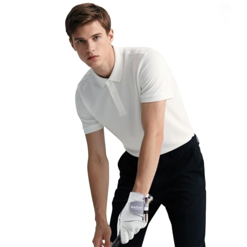 Scott Edward Golf Glove NoSlip Breathable Soft Worn on Left Hand WhiteBlack Medium White - Image 3