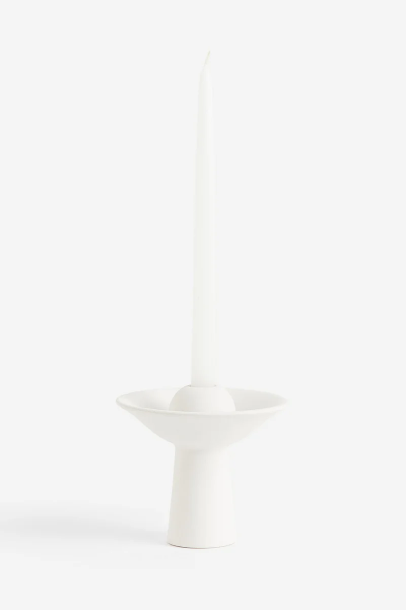 H&M Stoneware Candlestick