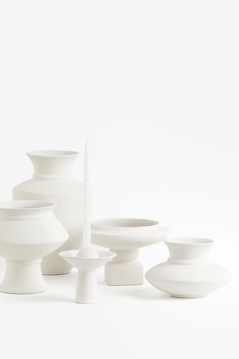 H&M Stoneware Candlestick