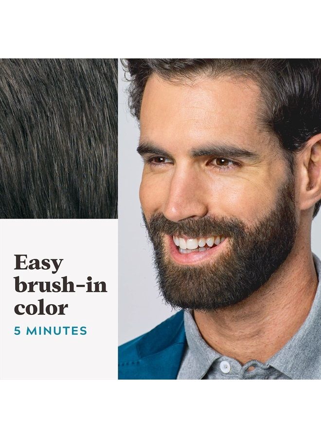 Just For Men Just For Men Mustache & Beard, Beard Dye for Men with Brush Included for Easy Application, With Biotin Aloe and Coconut Oil for Healthy Facial Hair - Deep Dark Brown, M-46, Pack of 3  - Image 4
