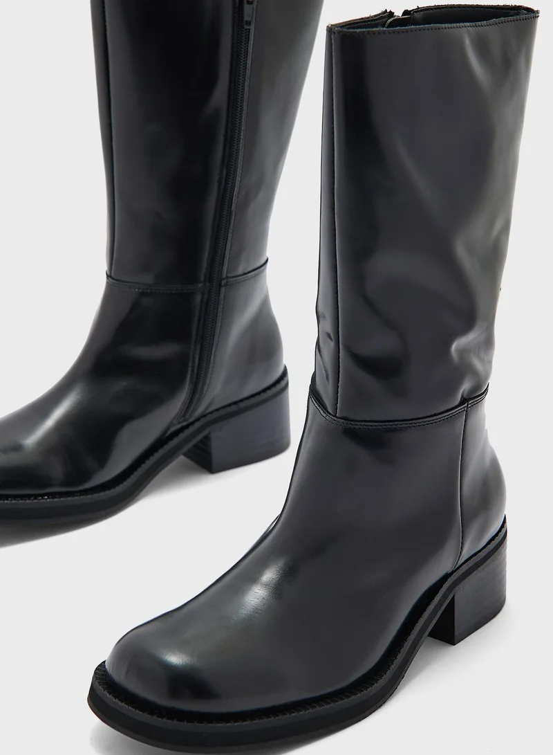 MANGO Crac Knee Boots