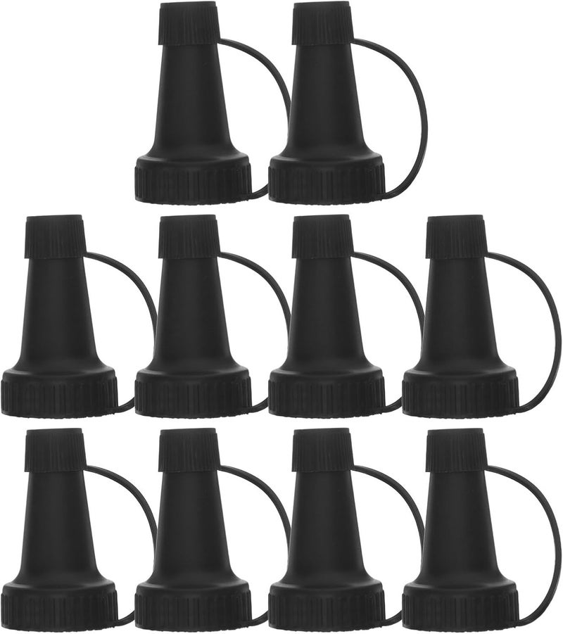 MOKKHNB 10pcs Bottle Cap for Splatter Beads - Splatterball Pour Spout - Plastic Water Bottle Nozzle Replacement for Beads Dispensing Party Refill Use Small - Image 1