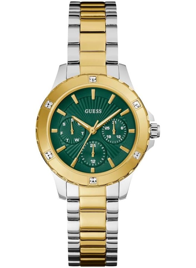 GUESS GUESS Women Green Round Dial Analogue Watch  - Image 1