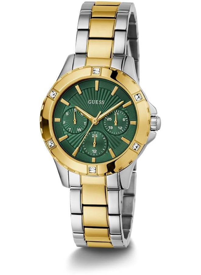 GUESS GUESS Women Green Round Dial Analogue Watch  - Image 2