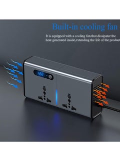 Generic New 200W DC/AC Inverter with USB & Type-C Ports: Power Up on the Go  - Image 5