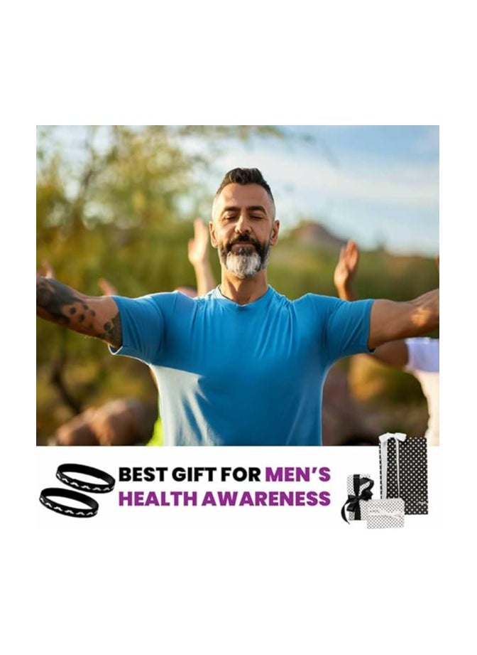 PRINTSHOP4ME - Movember Silicone Wristband For ProstateCancer Awareness Men's Health Support Bracelet Perfect For Charity Events,Fundraisers & Everyday Use Stylish And Comfortable Awareness Band - Image 1