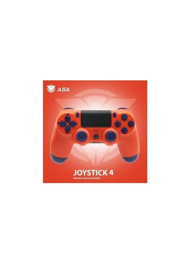 أيه أس أيه عصا تحكم لاسلكية لجهاز بلاي ستيشن 4 برتقالي - Image 2