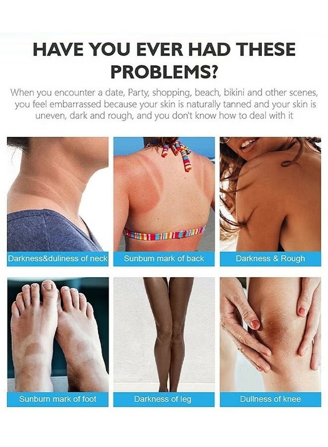 SAUVASINE Whitening Cream 50g, Advanced Skin Brighten Body Cream, Moisturizing Daily Skin Care Cream, Body Quick Whitening Cream, Rapid Skin Bleaching Cream, Body Whitening Cream - Image 4