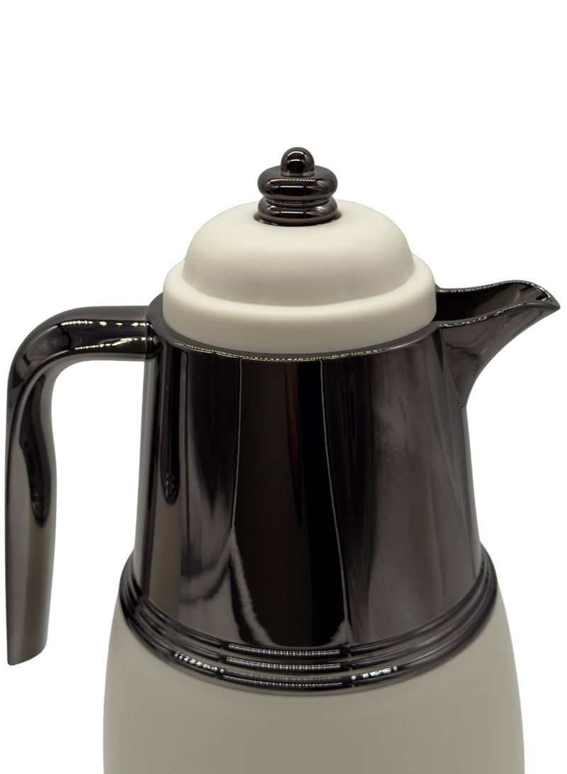 AL-GANNAS 2 Peice Thermos Set for Tea & Coffee | 1L & 0.7L | High-Quality with 2-Year Heat Retention Warranty | Elegant New Design - Image 3
