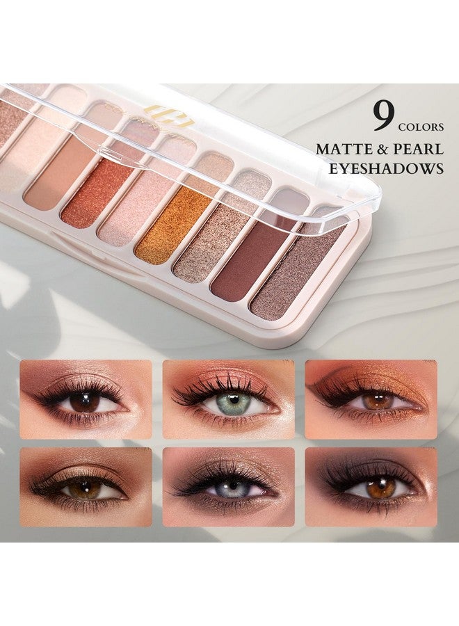 COLOR NYMPH All In One Makeup Kit For Teens And Girls With Waterproof Handbag Makeup Kit Included 9 Colors Matte And Pearl Eyeshadow Palette Liquid Blush, Double Ended Lipgloss Concealer Brush Mascara - Image 3