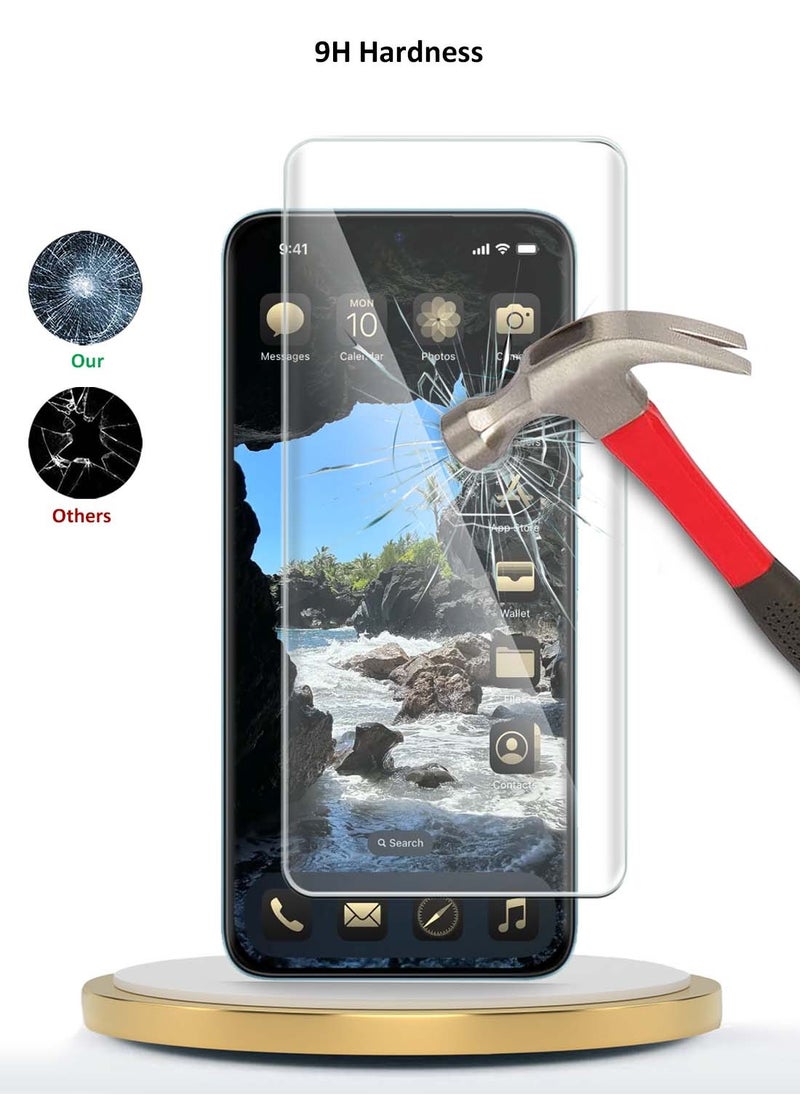 Honor X9c 5G 2024 / Honor Magic7 Lite 5G 2025 Premium Curved Edges UV Full Glue Full Cover Tempered Glass Screen Protector (MSGUCN) - Clear