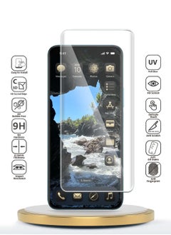 Wtech Honor X9c 5G 2024 / Honor Magic7 Lite 5G 2025 Premium Curved Edges UV Full Glue Full Cover Tempered Glass Screen Protector (MSGUCN) - Clear  - Image 2
