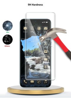 Wtech Honor X9c 5G 2024 / Honor Magic7 Lite 5G 2025 Premium Curved Edges UV Full Glue Full Cover Tempered Glass Screen Protector (MSGUCN) - Clear  - Image 3