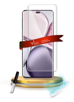 Wtech Honor X9c 5G 2024 / Honor Magic7 Lite 5G 2025 Premium Curved Edges UV Full Glue Full Cover Tempered Glass Screen Protector (MSGUCN) - Clear  - Image 1