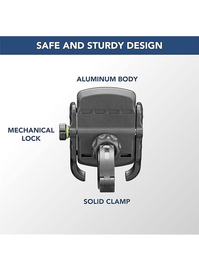 Cellularline Motorbike Aluminum Holder Black - Image 3