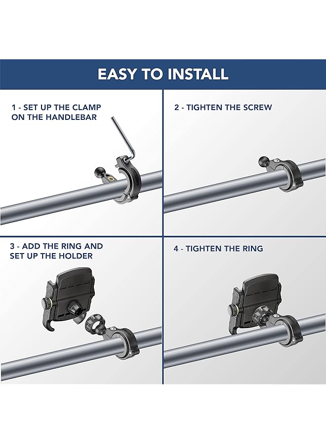 Cellularline Motorbike Aluminum Holder Black - Image 5