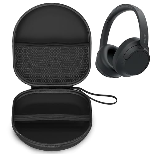 Sounce Headphone Case for Sony WH-CH720N Bluetooth Headphone | Portable Carrying Case Cover | Hard EVA Shell Travel Storage Case with Shockproof, Waterproof, and Premium Protective Cover – (Black) - Image 1