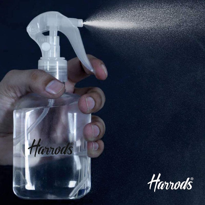 Harrods عبوة زجاجات رش هارودز - زجاجات فارغة سعة 250 مل للسفر، السائل، رش الغرف، الضباب، غسل اليدين، ورانغولي - مجموعة من 2 - Image 3