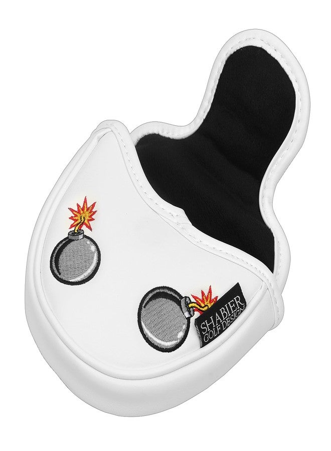 SHABIER New Flying Tiger Warshark Golf Headcover for Golf Club (White, Mallet Headcover) - Image 4
